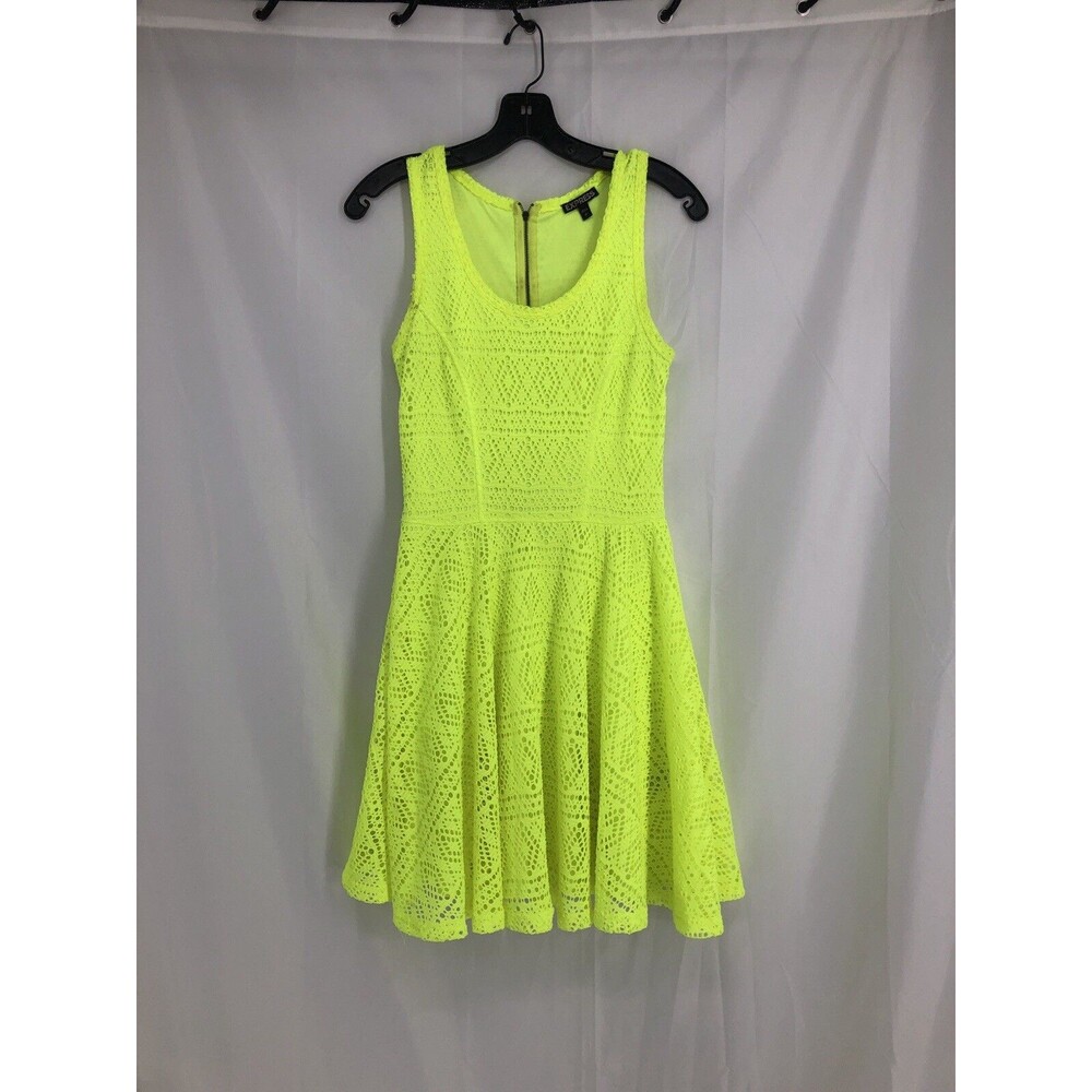 Express women's A-line casual dress neon sleeveless size Small